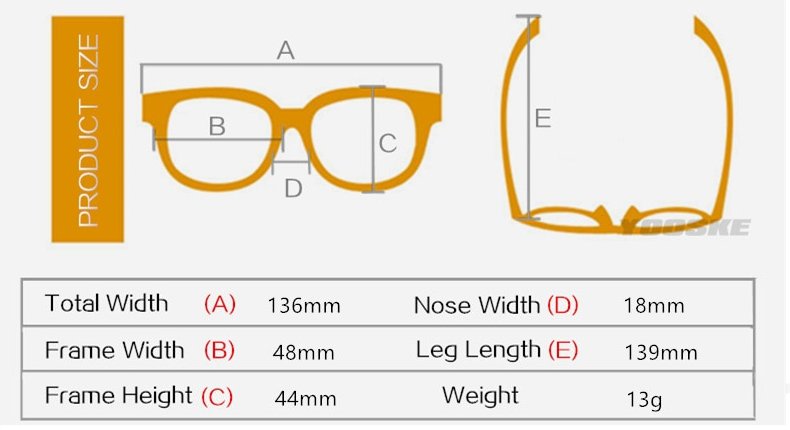 Unisex Round Goggles Glasses